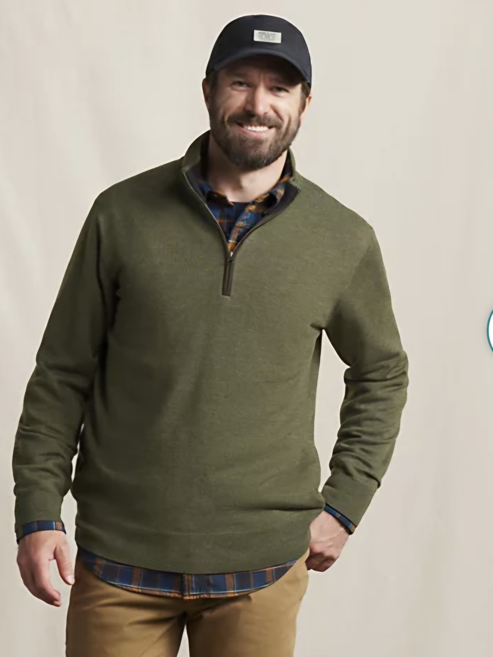 Orvis Merino Wool Half-Zip Men's Sweater NWT